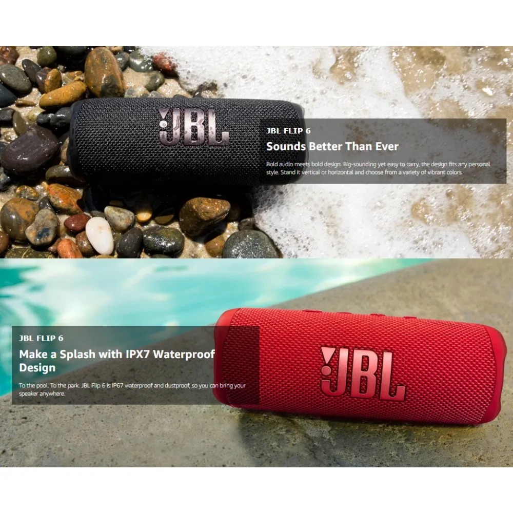 Altavoz Bluetooth JBL FLIP6 co - Jbl Speaker Flip 6 reseña y precio